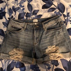 Denim sexy boyfriend style shorts